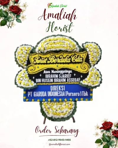 Papan Bunga Duka di Banyuputih Kidul